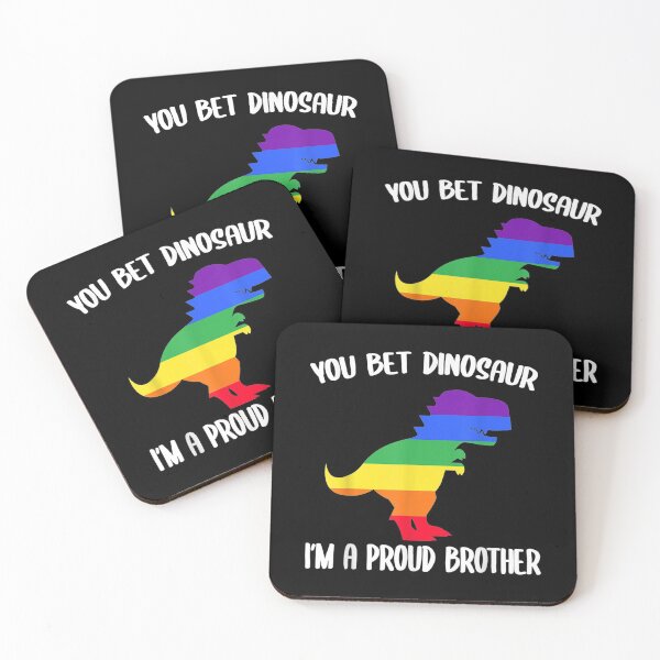 Item preview, You Bet Dinosaur I'm A Proud Brother Pride Lgbt Gay Lesbian designed and sold by angelata.