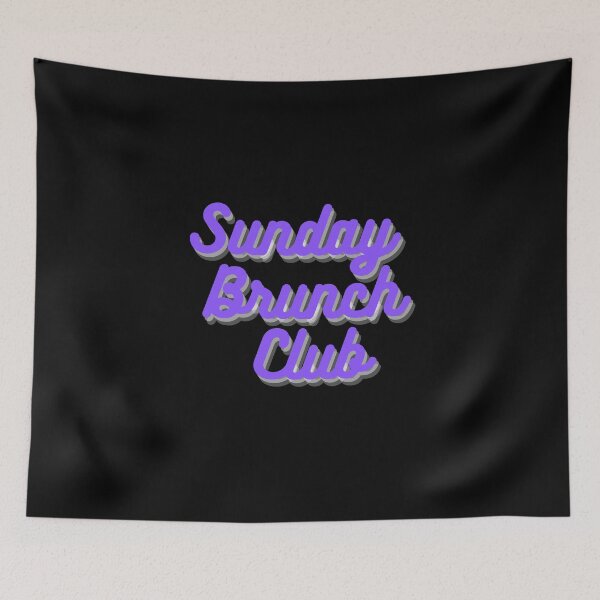 Item preview, Sunday Brunch Club Vintage Purple Print For The Squad designed and sold by Vibbin4Life33.