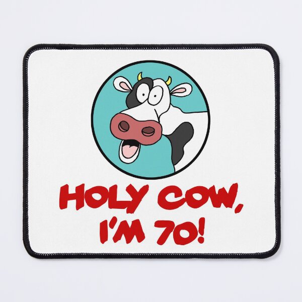 Item preview, Holy Cow I'm 70 Funny 70th Birthday Farmer designed and sold by jaycartoonist.