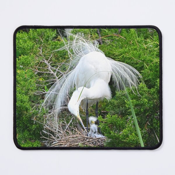Item preview, Momma And Baby Great White Heron Vertical designed and sold by LisaWootenPhoto.