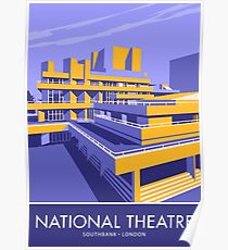 The National Theatre, South Bank, London Poster