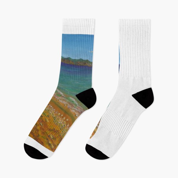 Item preview, Oil Painting - A Beach in Sicily with Punta Bianca. 2015 designed and sold by Igor Pozdnyakov.