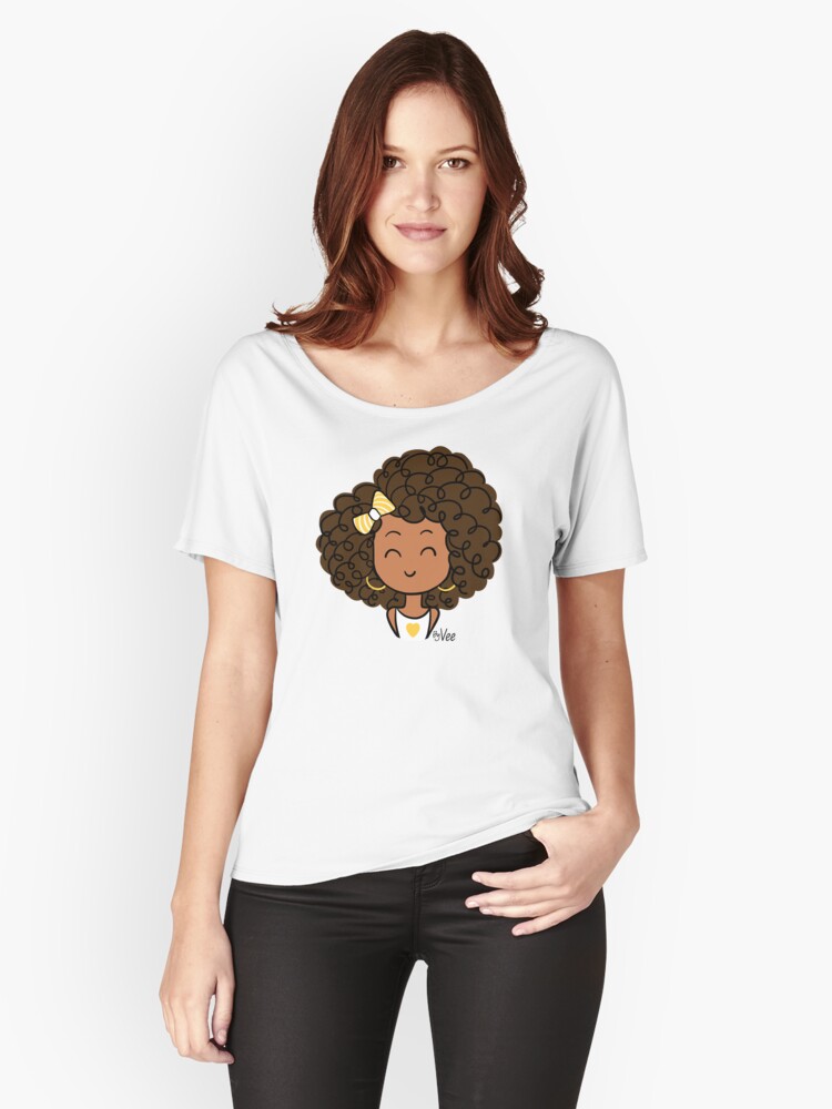 Stevenson heldig Lagring Little Curly Girl" Relaxed Fit T-Shirtundefined by vee-madinina | Redbubble