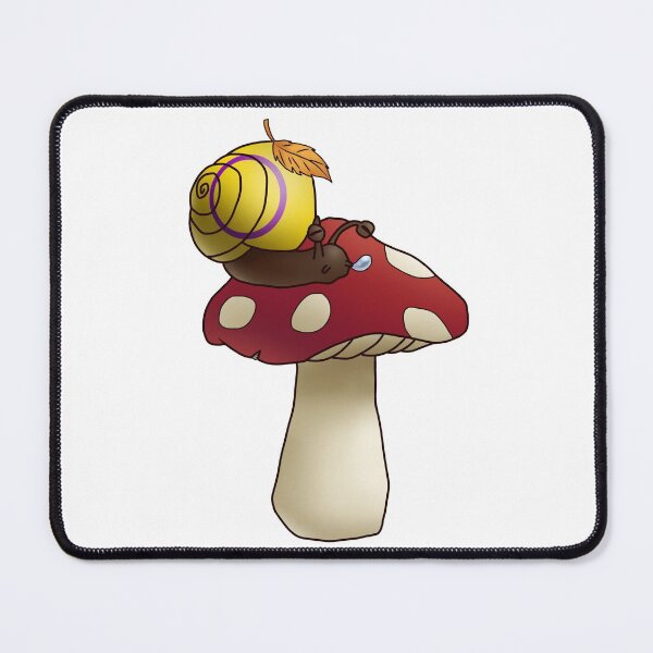 Item preview, Intersex Autumn Mushroom Pride Snail designed and sold by PrideSnails.