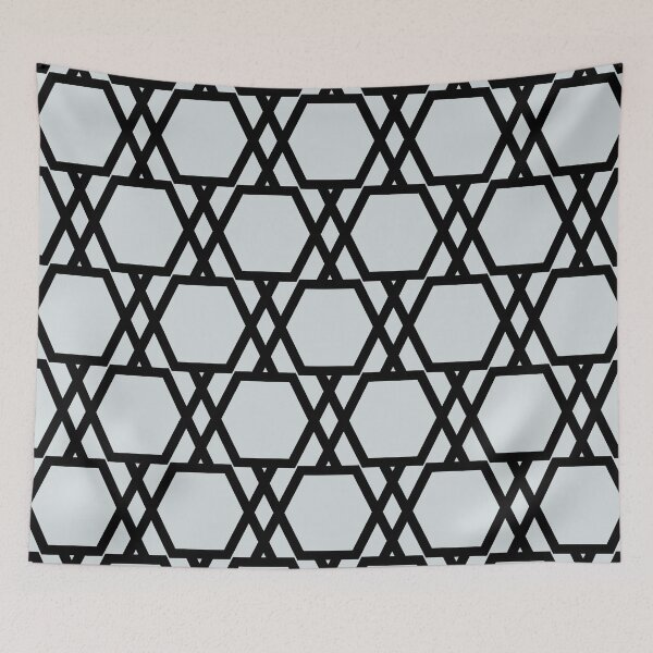 Aperçu de l'œuvre Gray and Black Tessellation Line Pattern 20 Pairs PPG 2022 Trending Color Winter's Breath PPG1038-3 - Popular Colour - Hue - Shade créée et vendue par ColorOfTheYears.