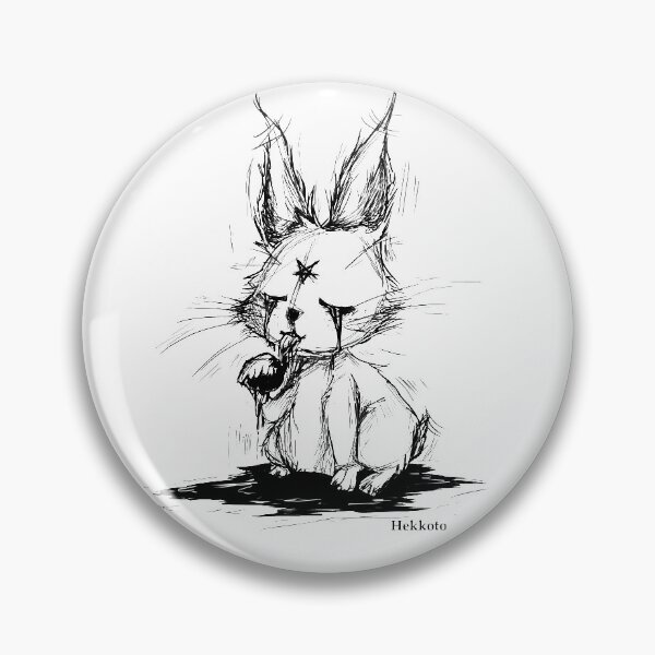 Item preview, Creepy bloody bunny demonic spirit designed and sold by Hekkoto.