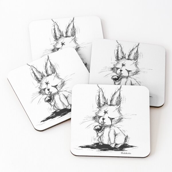 Item preview, Creepy bloody bunny demonic spirit designed and sold by Hekkoto.