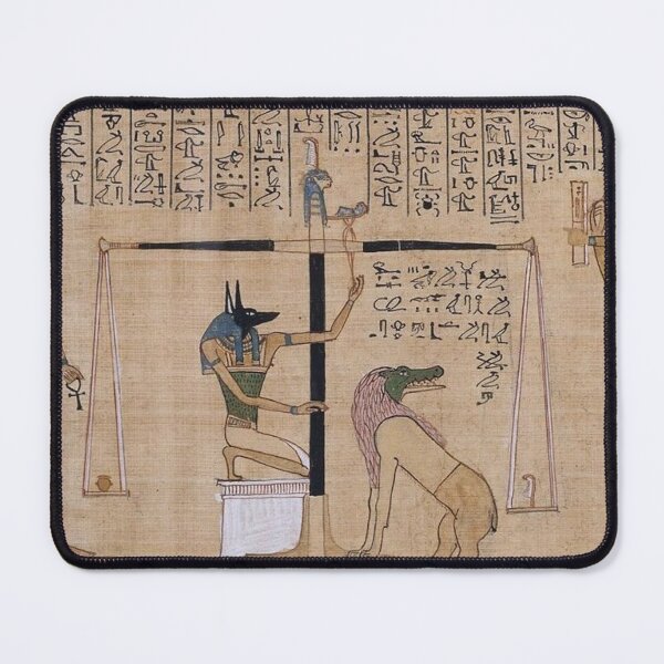 Item preview, The weighing of the heart in the Hunefer Papyrus designed and sold by arkitekta.