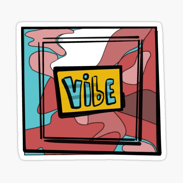 "Vibe :)" Sticker for Sale by Blairwitchx | Redbubble