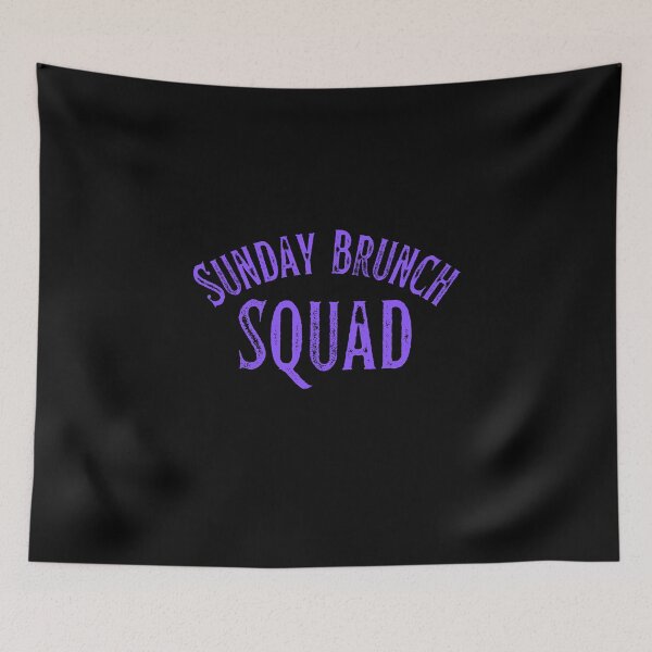Item preview, Sunday Brunch Squad Vintage Purple Print For The Crew designed and sold by Vibbin4Life33.