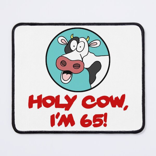 Item preview, Holy Cow I'm 65 Funny 65th Birthday Farmer designed and sold by jaycartoonist.