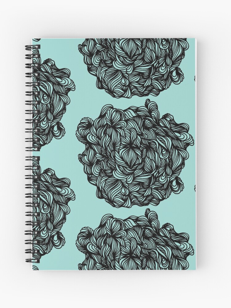 Navy Floral Spiral Journal + Pen