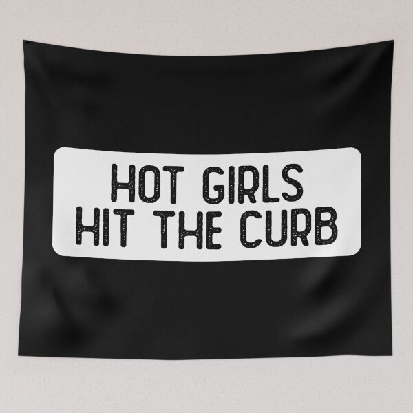 Item preview, Hot Girls Hit The Curb Funny Biker designed and sold by Sour Soul.