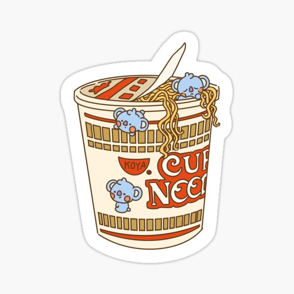 Baby Koya Cup Noodle Cute Sticker