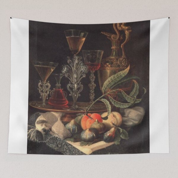 Item preview, Renaissance Dark Banquet Still Life Painting  designed and sold by Bellathewilde.
