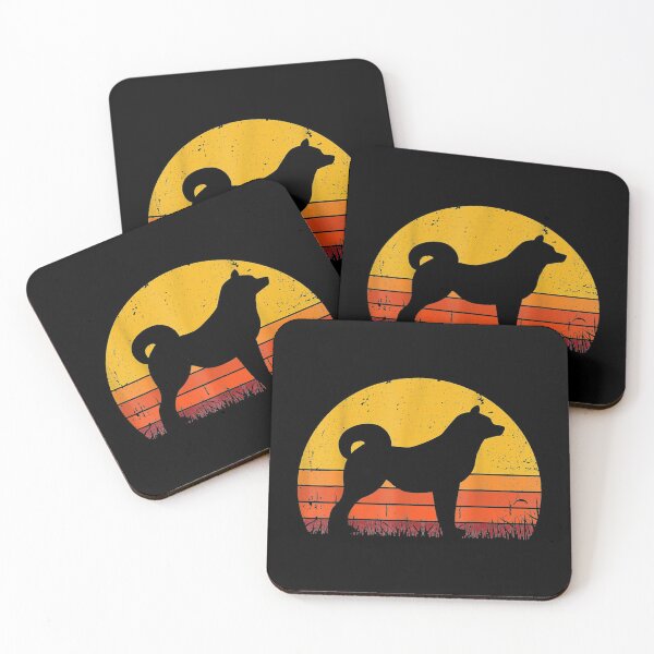 Item preview, Shiba Inu Sunset Retro Animals Pet Akita Dog Lover designed and sold by angelata.