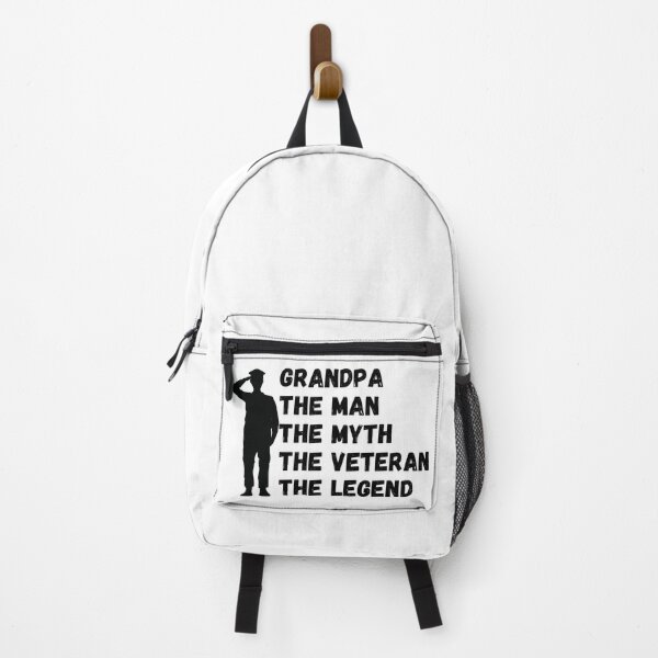 Item preview, Grandpa the man the myth the veteran the legend (Black) - Grandparents Day and Veterans Day designed and sold by CaitU.