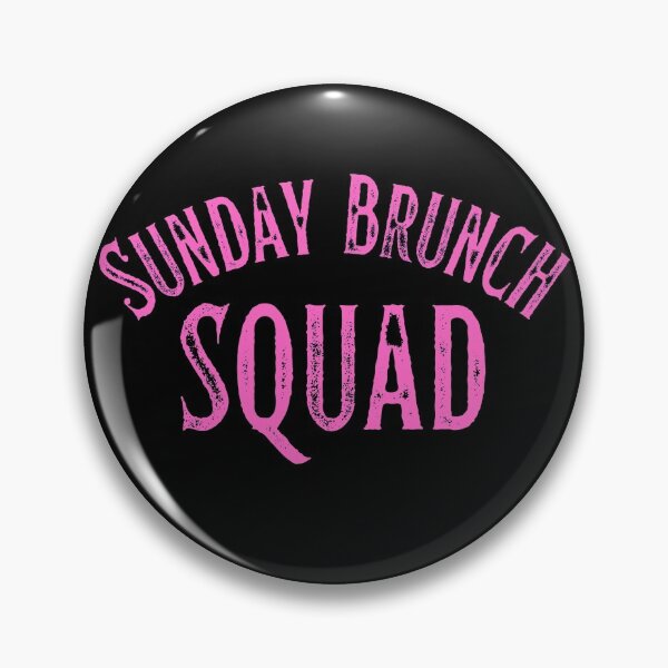 Item preview, Sunday Brunch Squad Vintage Pink Print For The Crew designed and sold by Vibbin4Life33.
