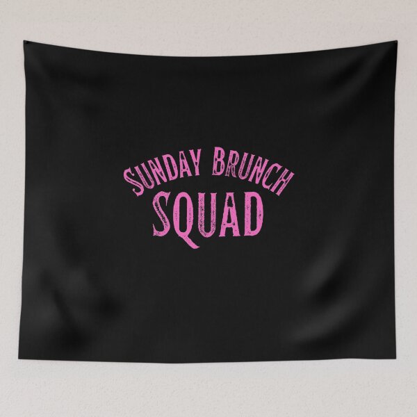 Item preview, Sunday Brunch Squad Vintage Pink Print For The Crew designed and sold by Vibbin4Life33.