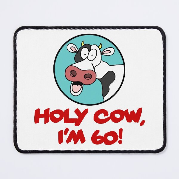 Item preview, Holy Cow I'm 60 Funny 60th Birthday Farmer designed and sold by jaycartoonist.