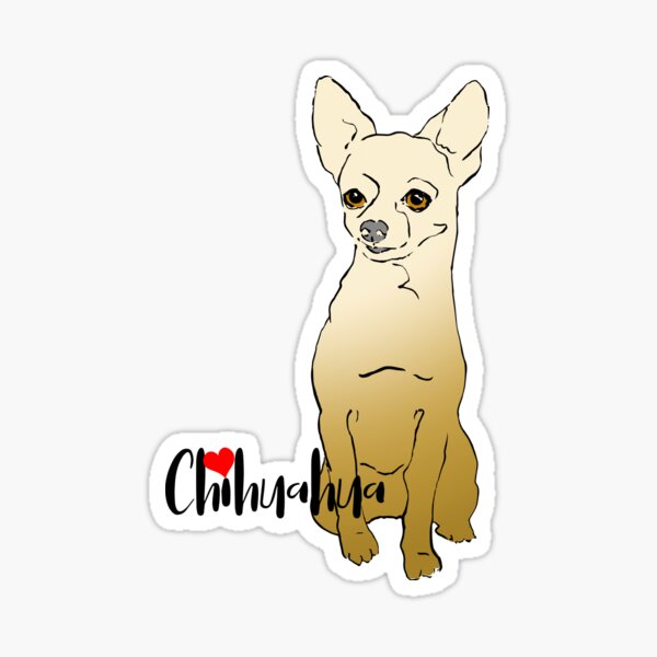 Chihuahua - I love my Chihuahua Sticker