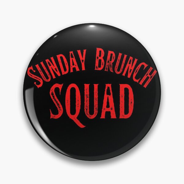 Item preview, Sunday Brunch Squad Vintage Red Print For The Crew designed and sold by Vibbin4Life33.