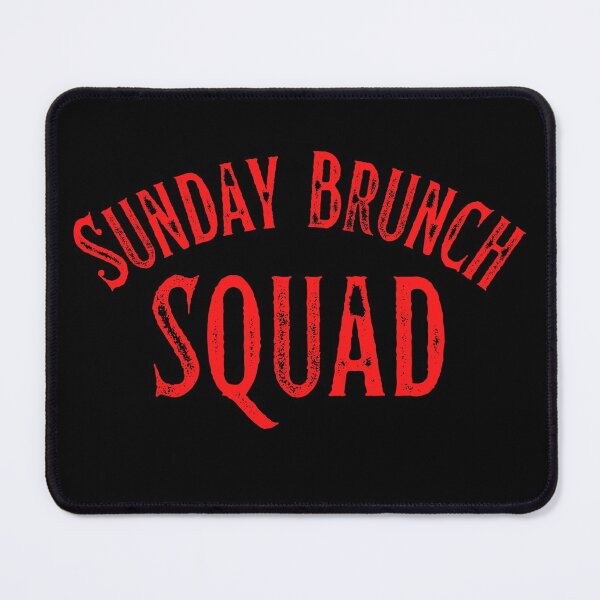 Item preview, Sunday Brunch Squad Vintage Red Print For The Crew designed and sold by Vibbin4Life33.