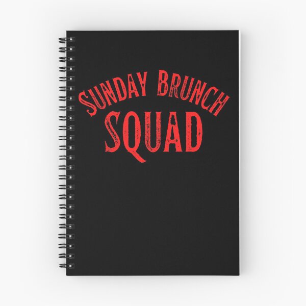 Item preview, Sunday Brunch Squad Vintage Red Print For The Crew designed and sold by Vibbin4Life33.