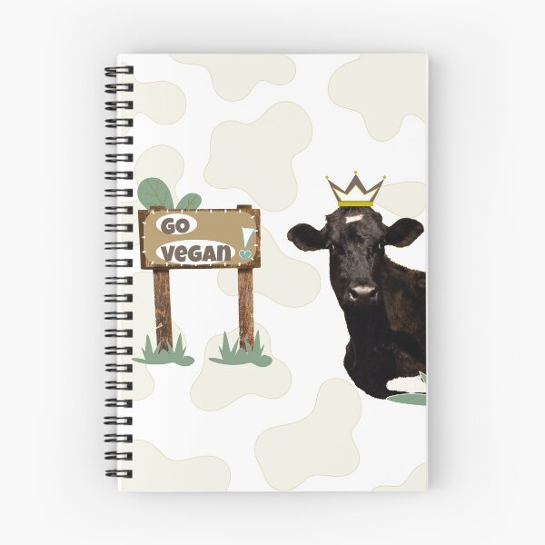 Item preview, Black Queen Cow and the Go Vegan sign  designed and sold by Moniquitoth.