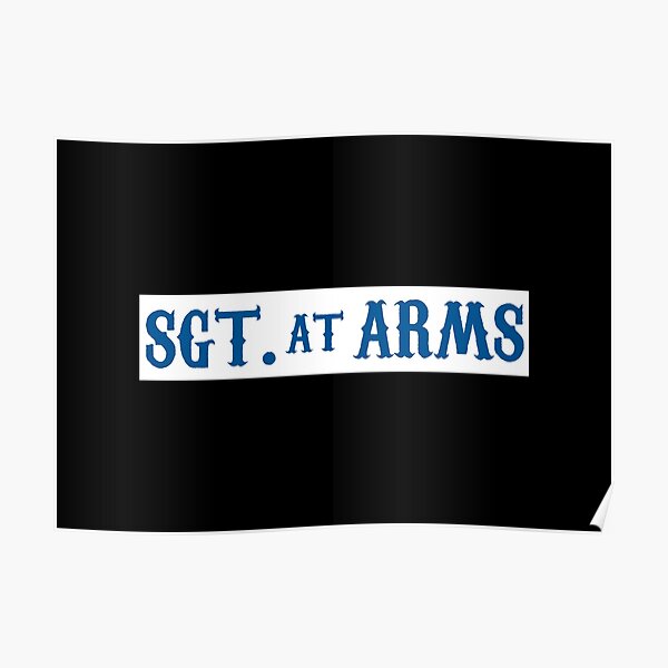 sgt-at-arms-patch-sons-of-anarchy-poster-for-sale-by-total-cult