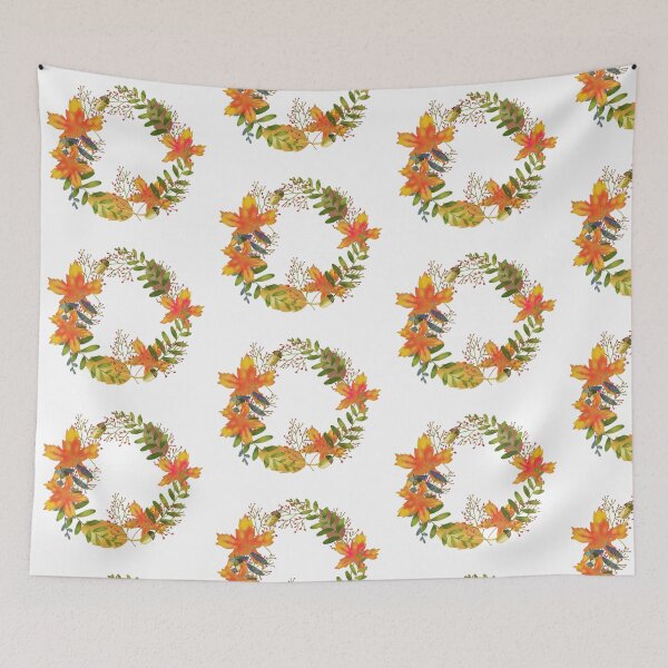 Item preview, autumn leaf wreath designed and sold by sonaadalian.