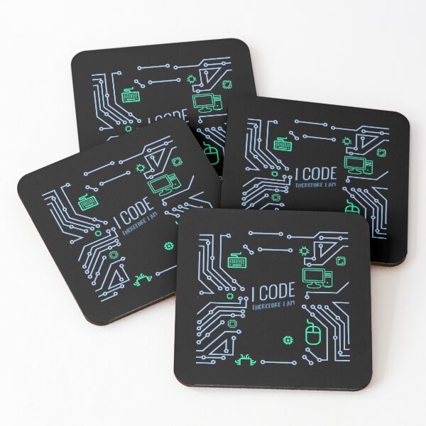 Item preview, I Code Therefore I Am - Programmer Coding Developer Design designed and sold by Shirtlify.