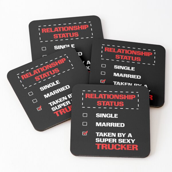 Item preview, Trucker Wife Hus Bf Gf Truck Driver Relationship Status designed and sold by maudean.
