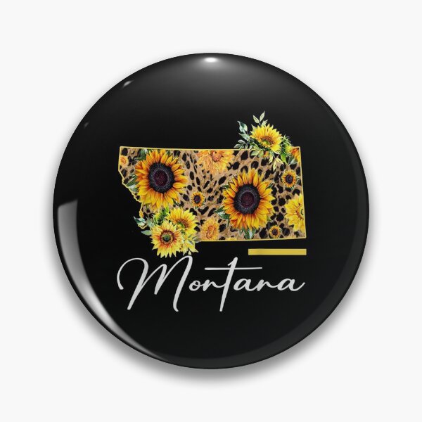 Item preview, Montana Sunflower Leopard State Map designed and sold by maudean.