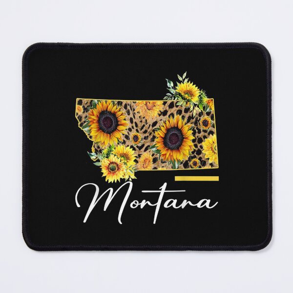 Item preview, Montana Sunflower Leopard State Map designed and sold by maudean.