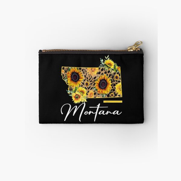 Item preview, Montana Sunflower Leopard State Map designed and sold by maudean.
