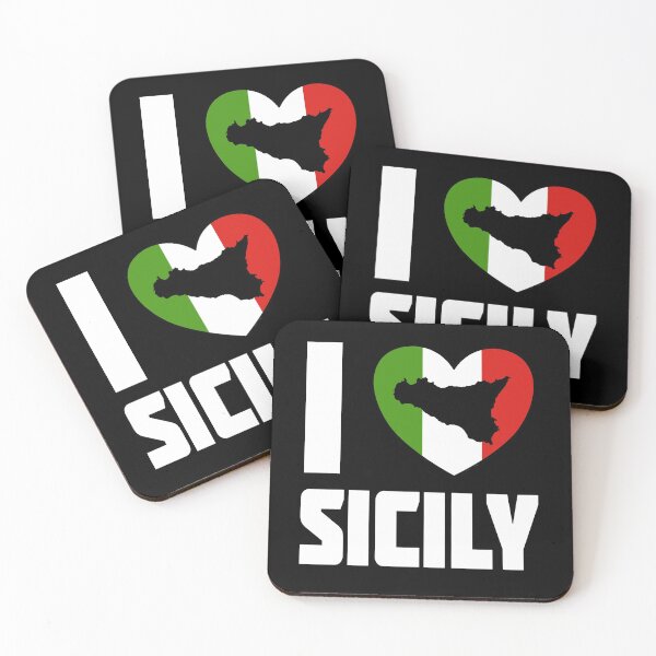 Item preview, I Love Sicily - I Heart Sicily  designed and sold by molamode.