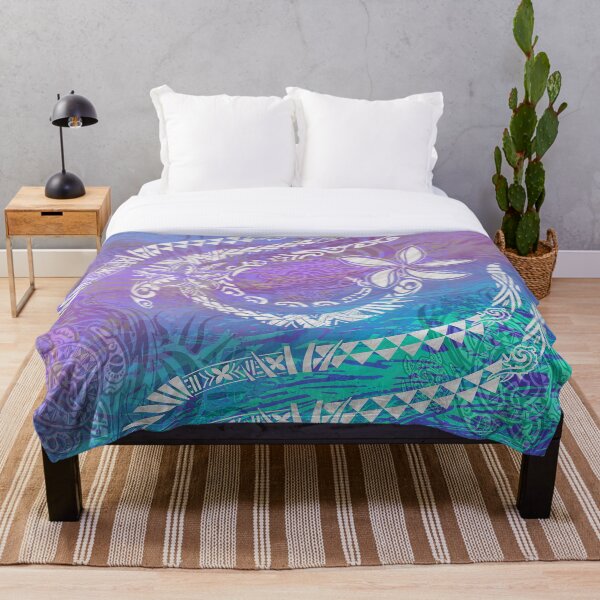 Item preview, Diseño tribal hawaiano del océano azul designed and sold by sunnthreads.
