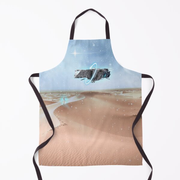 Item preview, Spaceship in the Desert Dune Galaxy Landscape Planet Sci Fi designed and sold by Jolly-Yosei.