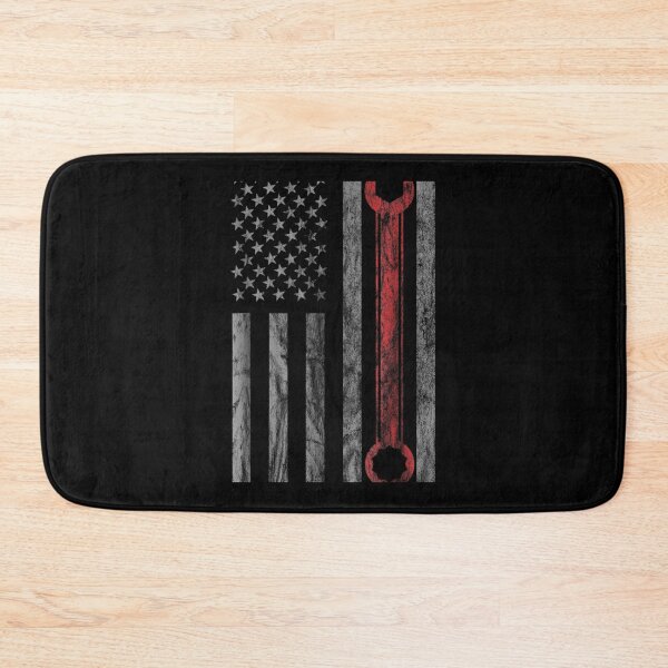 Item preview, Vintage Distressed Mechanic Mechanic USA Flag designed and sold by MiloszshiZse.