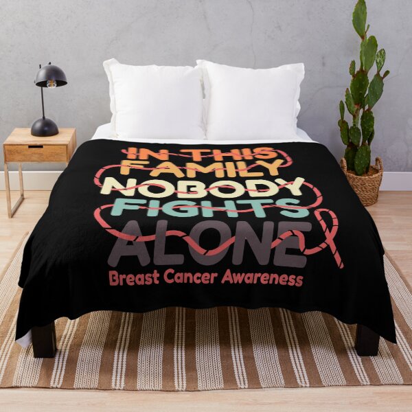 Item preview, In This Family No One Fights Alone Breast Cancer Awareness Vintage designed and sold by THEMADBRUSH.
