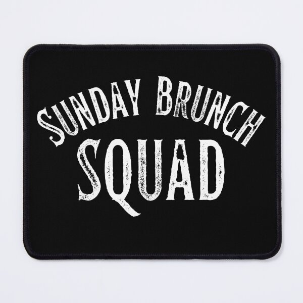 Item preview, Sunday Brunch Squad Vintage White Print For The Crew designed and sold by Vibbin4Life33.