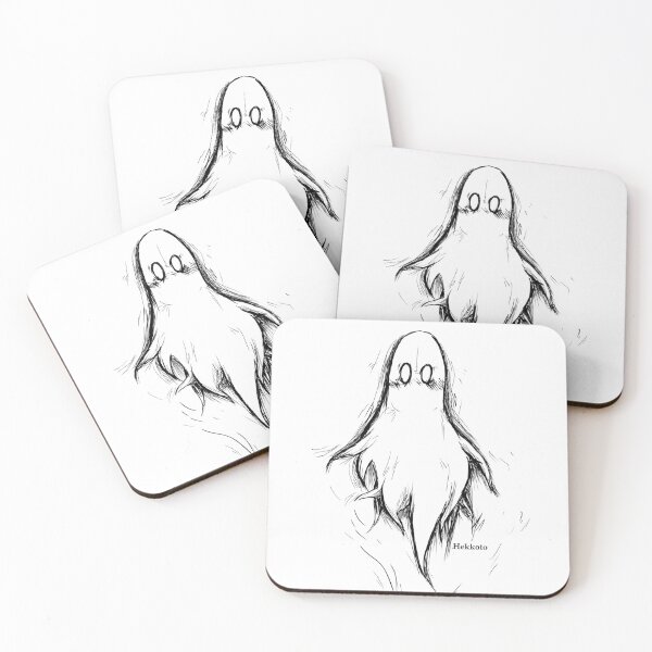 Item preview, Halloween cute lovely ghost simple cartoon design designed and sold by Hekkoto.
