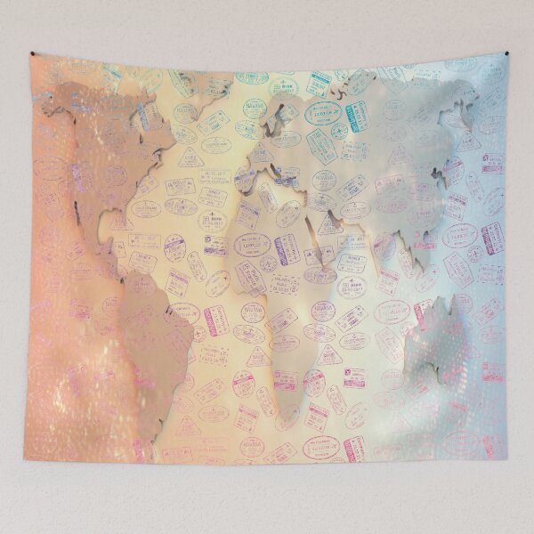 Item preview, Pastel travel stamp designed and sold by MrJean.