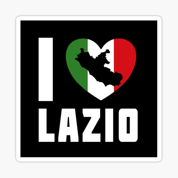 "I Love Lazio I Heart Lazio" Sticker for Sale by molamode Redbubble