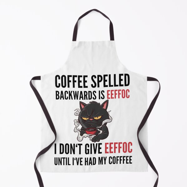 Item preview, Coffee Spelled Backwards Is Eeffoc - Cat designed and sold by Club7Studios.
