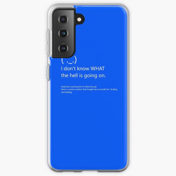 Blue Screen Of Death Phone Cases For Samsung Galaxy Redbubble