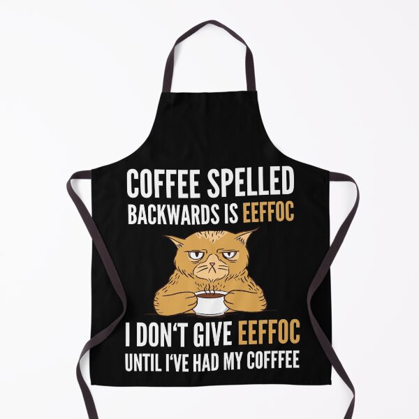 Item preview, Coffee Spelled Backwards Is Eeffoc - Cat designed and sold by Club7Studios.