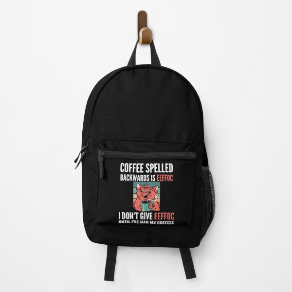 Item preview, Coffee Spelled Backwards Is Eeffoc - Cat designed and sold by Club7Studios.