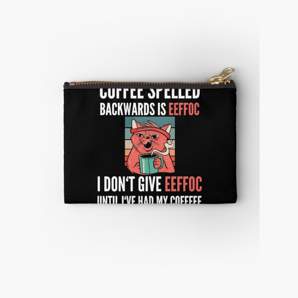 Item preview, Coffee Spelled Backwards Is Eeffoc - Cat designed and sold by Club7Studios.